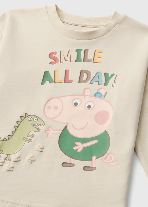 Boys Beige George Pig T-Shirt (1-5 Yrs) - 1-1.5 Yrs Image 2