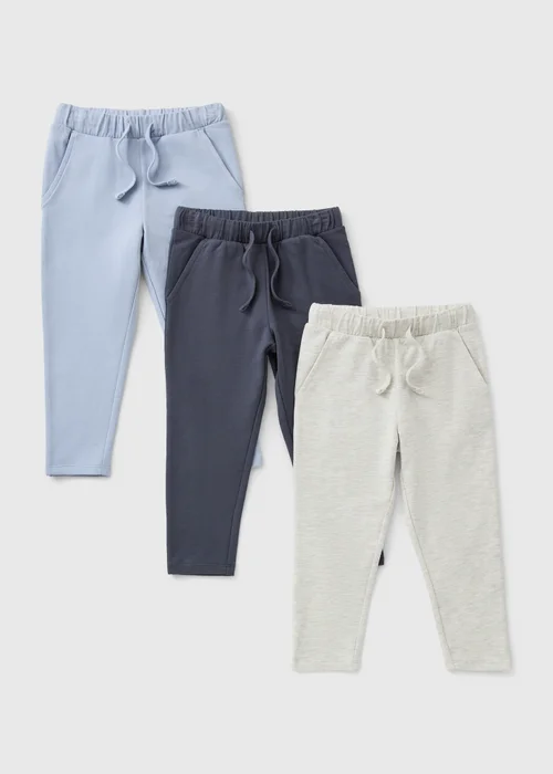 3 Pack Boys Blue Multi Leggings (1-8yrs) - 2-3 Yrs Image 1