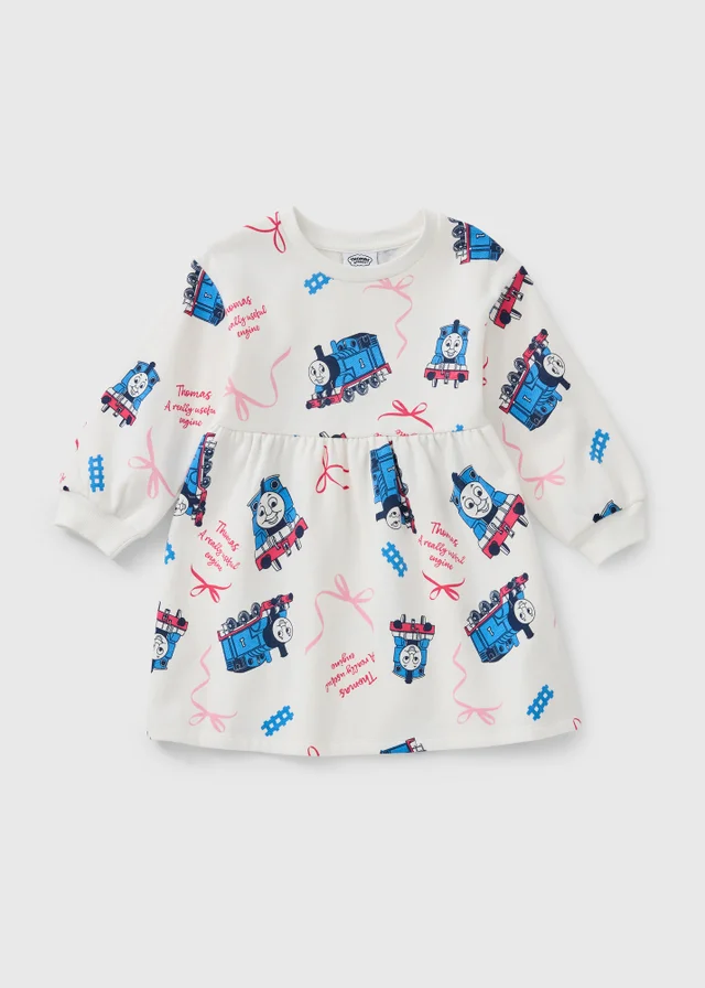 Thomas & Friends Girls Cream Long Sleeve Dress (1-7yrs)