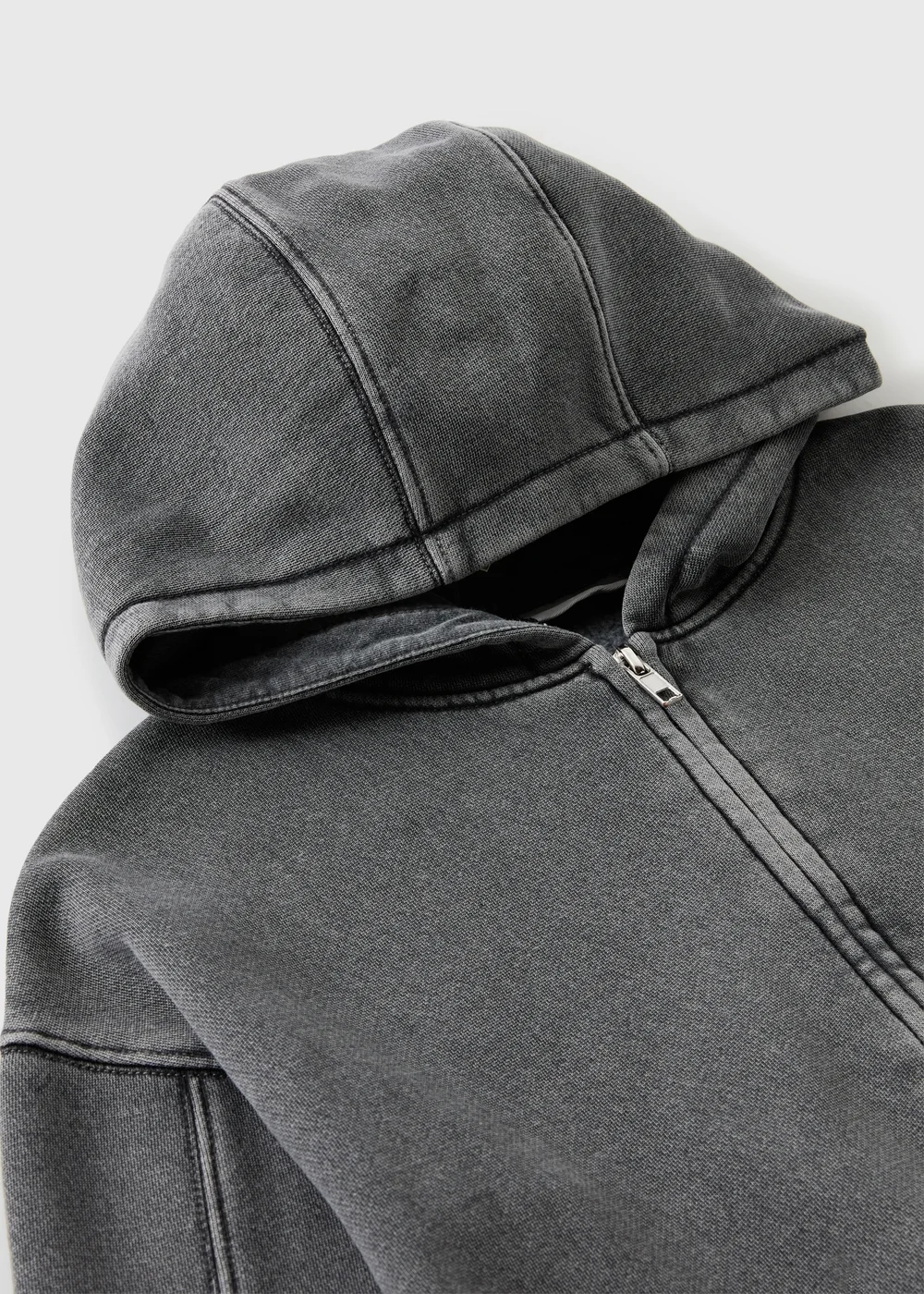 Girls Acid Wash Zip Up Hoodie (7-15yrs) - 7 Yrs Image 2