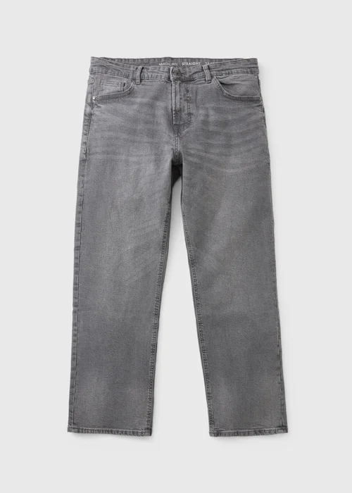 Light Grey Straight Fit Jeans - 32 R Image 3