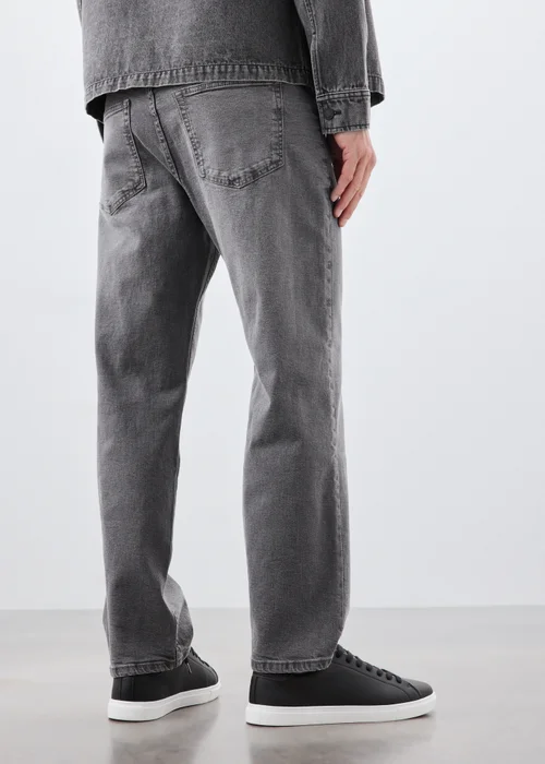 Light Grey Straight Fit Jeans - 32 R Image 2