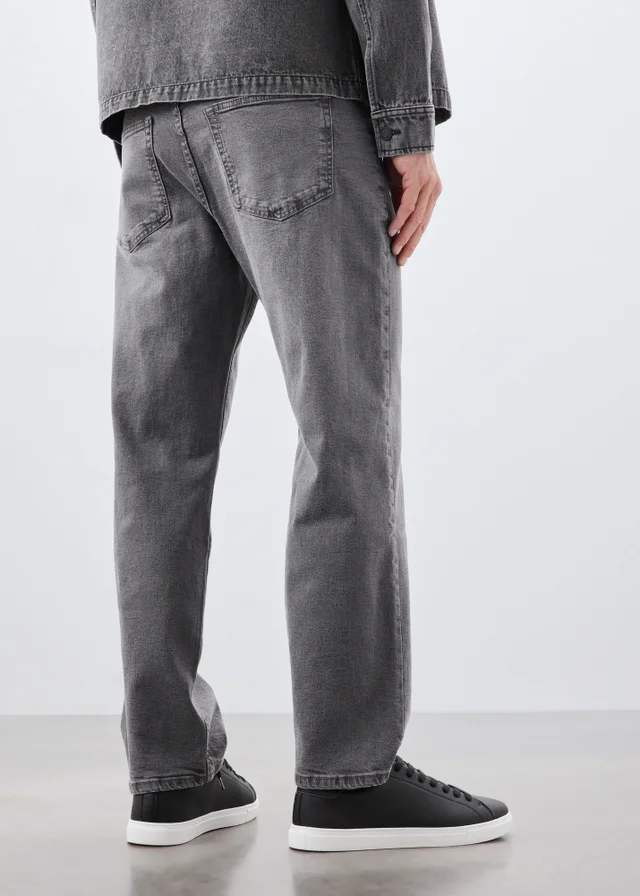 Light Grey Straight Fit Jeans