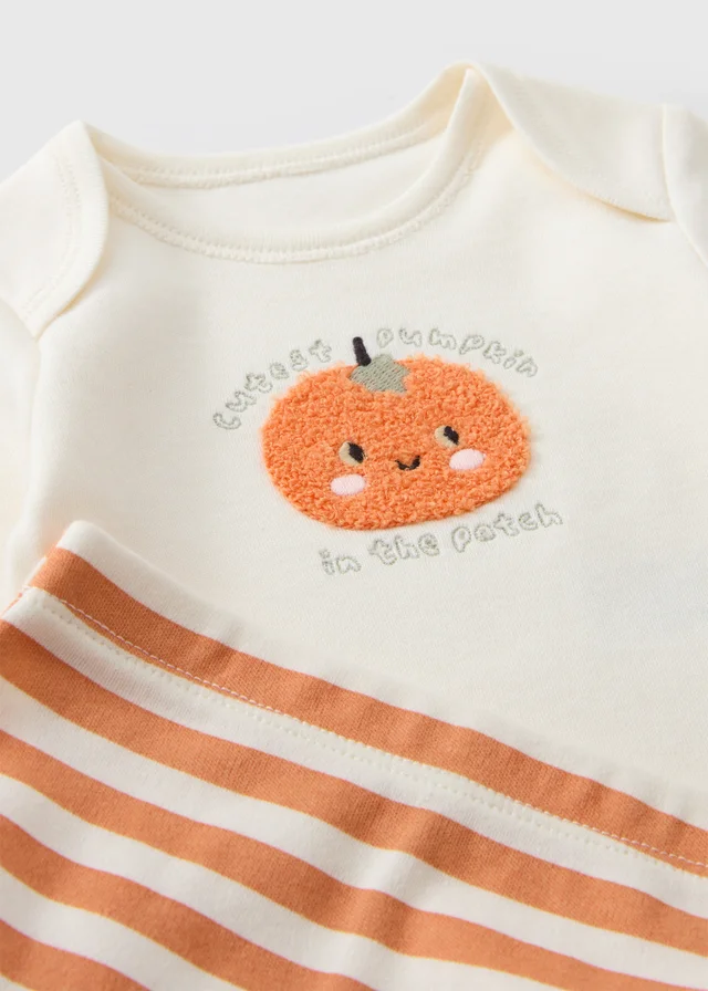 Baby Orange Cutest Pumpkin Bodysuit & Leggings Set (0-18mths)