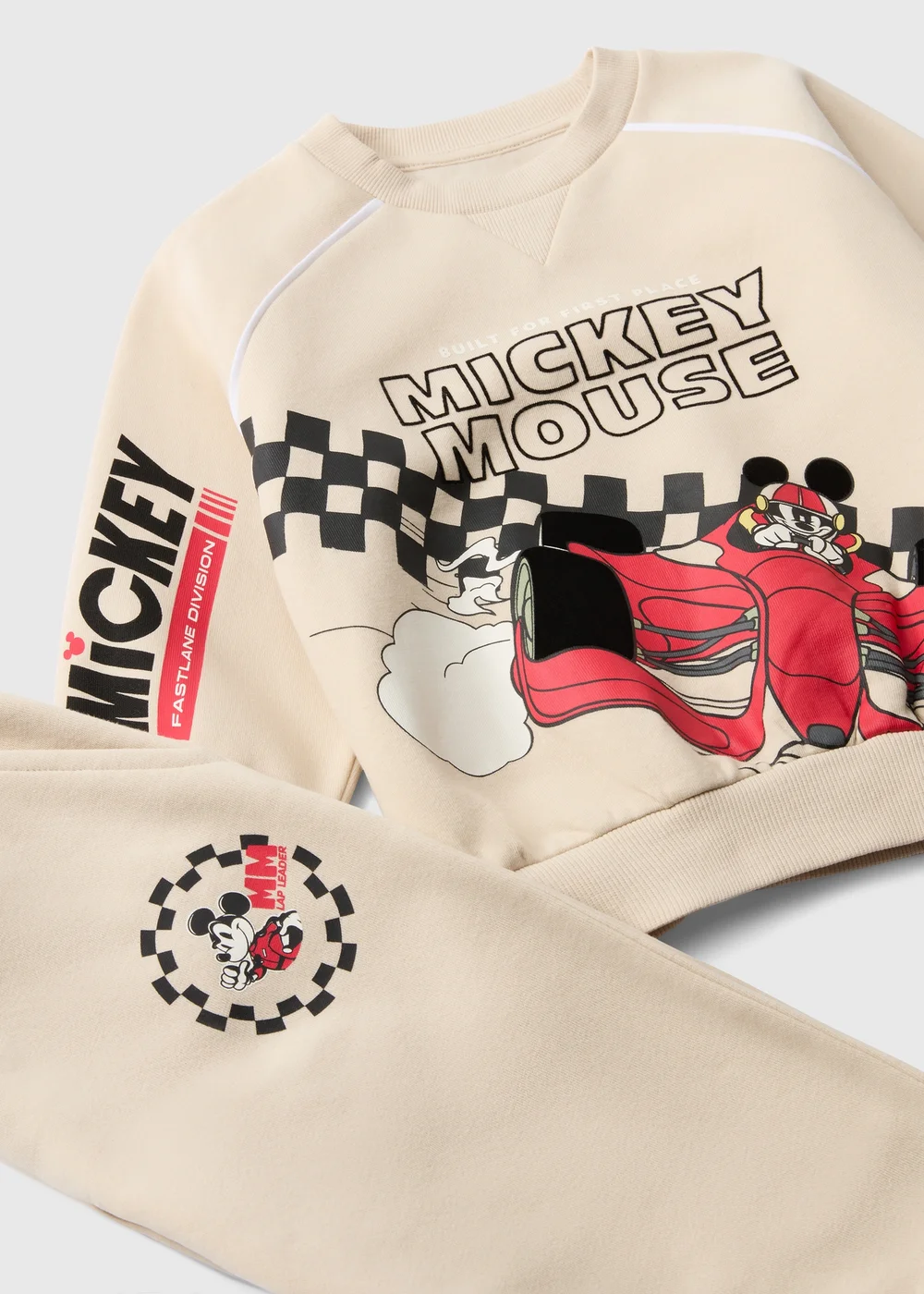Disney Boys Stone Mickey F1 Sweatshirt & Jogging Bottom Set (1-7yrs) - 1-1.5 Yrs Image 2