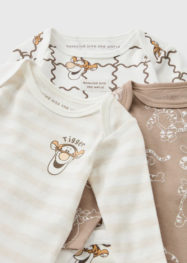 3 Pack Baby Beige Tigger Bodysuit (Newborn-18 mnths)