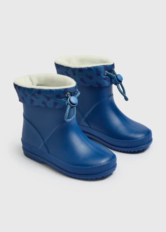 Boys Blue Toggle Wellies (Younger 4-12)