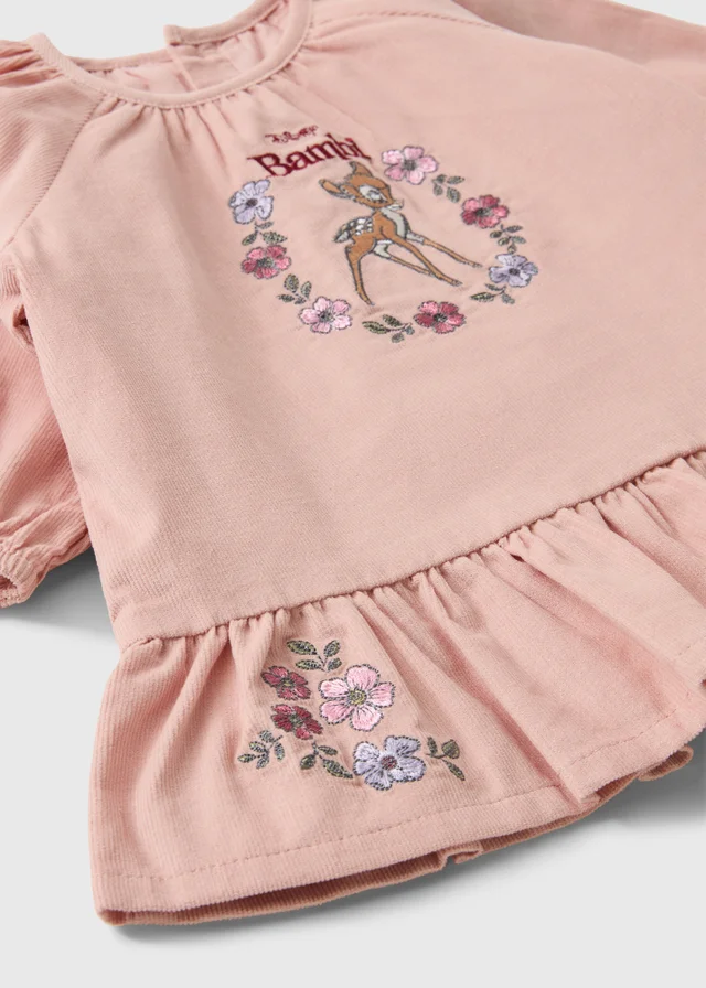 Baby Disney Bambi Pink Dress & Tights Set (0-18mths)