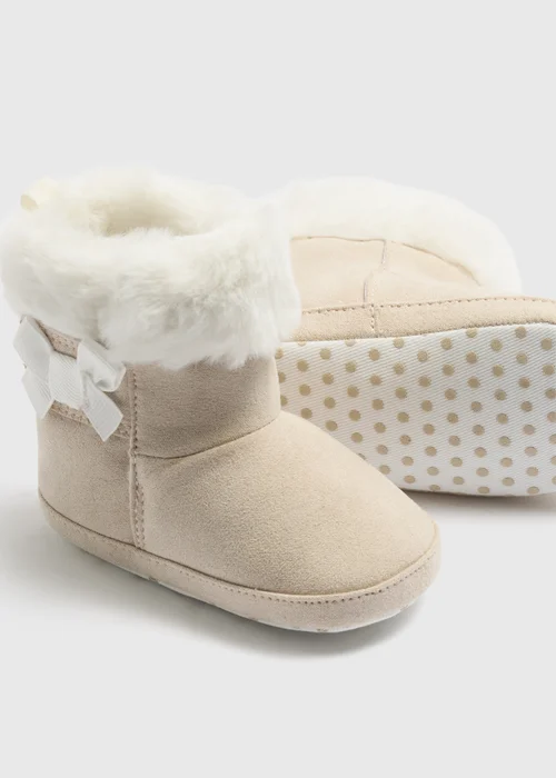 Baby Sand Soft Sole Snug Boots (0-18mths) - 0-3 months Image 2