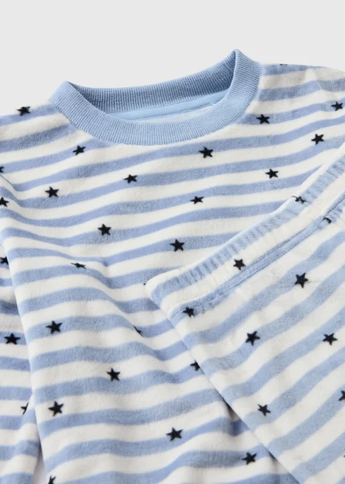 Boys Blue Striped Star Pyjamas (1-7 yrs) - 1-1.5 Yrs Image 2