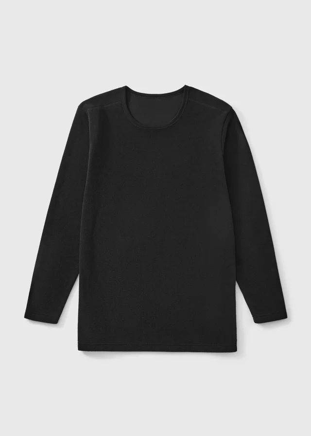 Black Long Sleeve Thermal Top