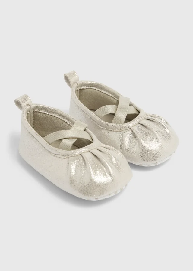 Baby Gold Ballet Shoes (Newborn-18 mnths)
