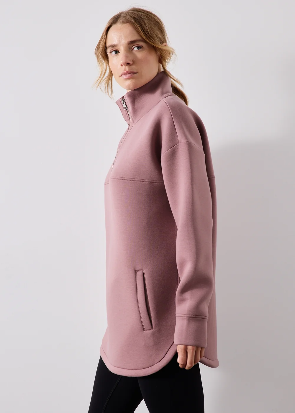Souluxe Mauve Scuba Sweatshirt - XS Image 1