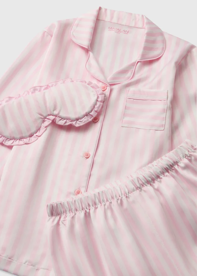 Girls Pink Stripe Pyjamas (7-13 yrs)