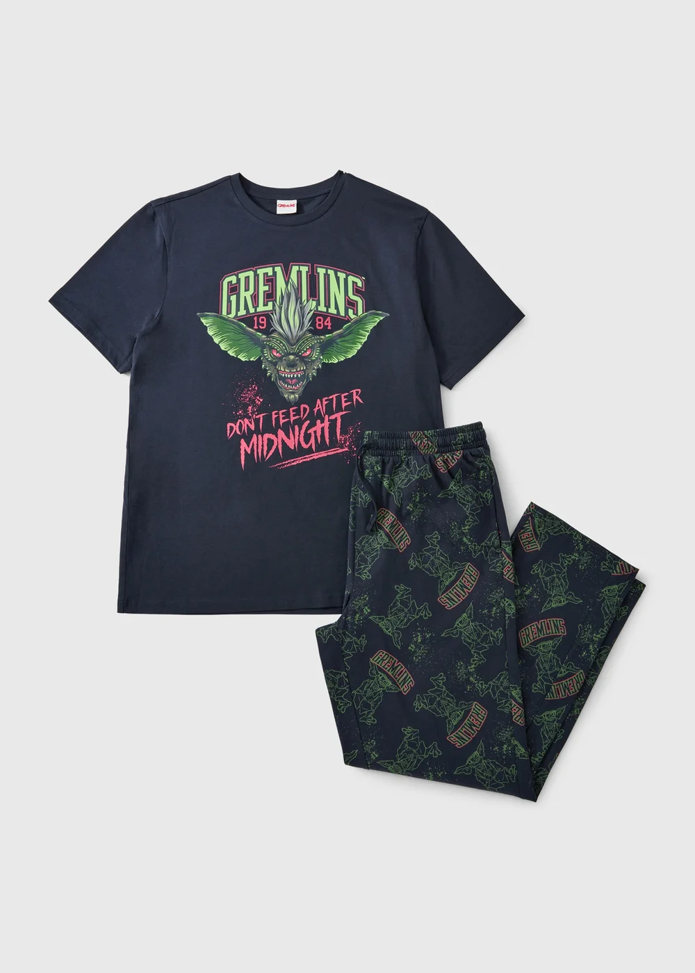 Navy Gremlins Long Pyjamas - XS Image 1