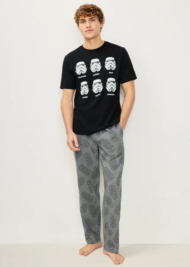Black Long Star Wars Pyjama Set