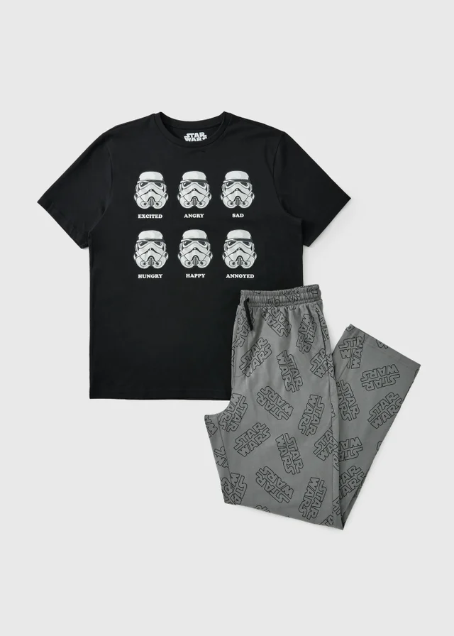 Black Long Star Wars Pyjama Set