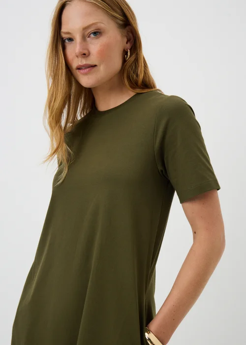 Khaki Midaxi T-Shirt Dress - 8 Image 3
