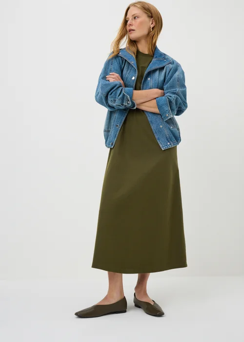 Khaki Midaxi T-Shirt Dress - 8 Image 2