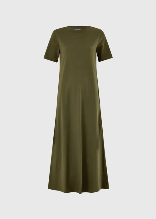 Khaki Midaxi T-Shirt Dress - 8 Image 4