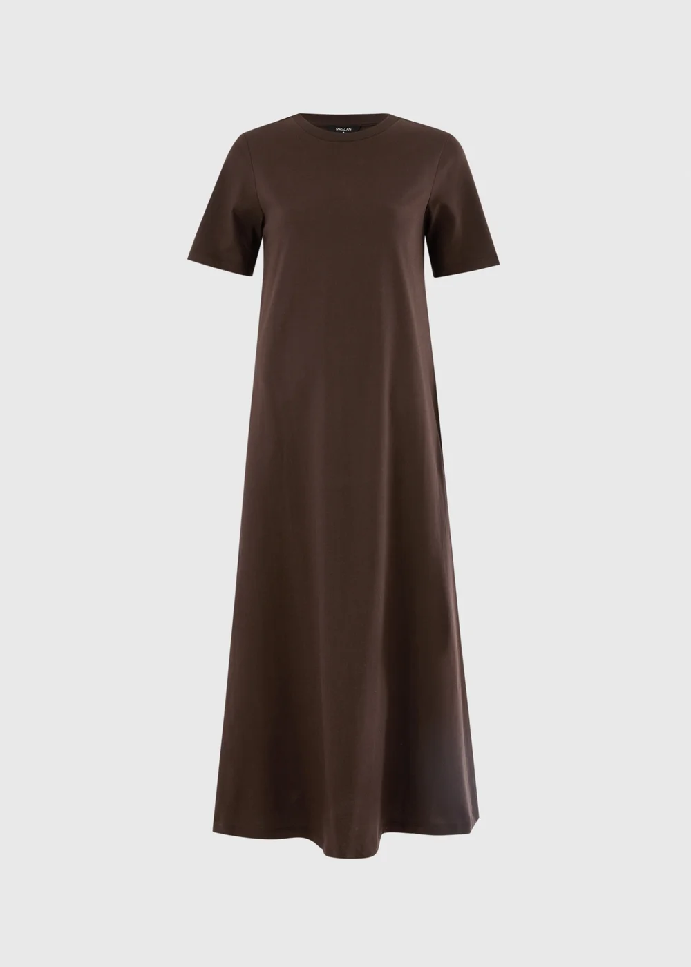 Chocolate Brown Midaxi T-Shirt Dress - 8 Image 4