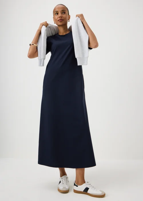 Navy Midaxi T-Shirt Dress - 8 Image 1