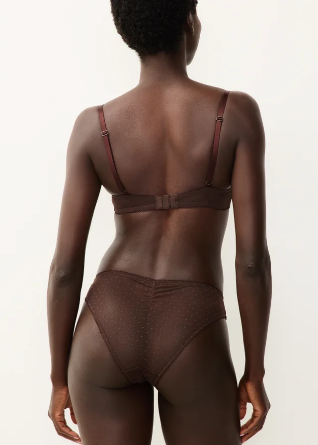 Chocolate Lace Brazilian Knickers
