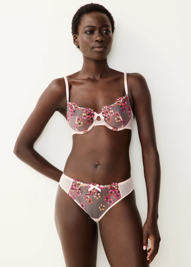 Pink Floral Co Ord Mini Knickers