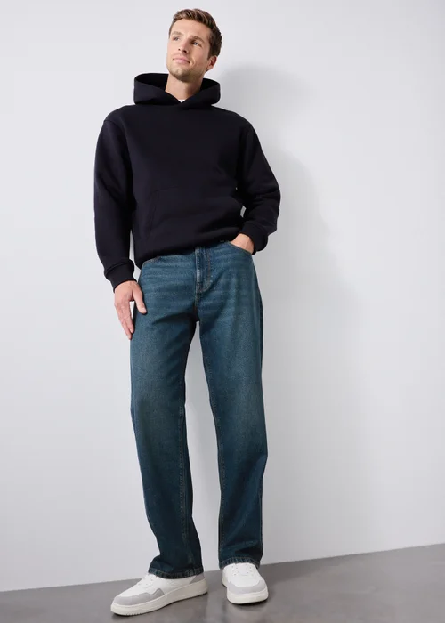 Dark Wash Relaxed Fit Vintage Jeans - 30 R Image 1