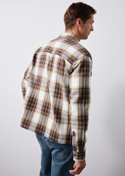 Brown Check Relaxed Overshirt - S Image 2