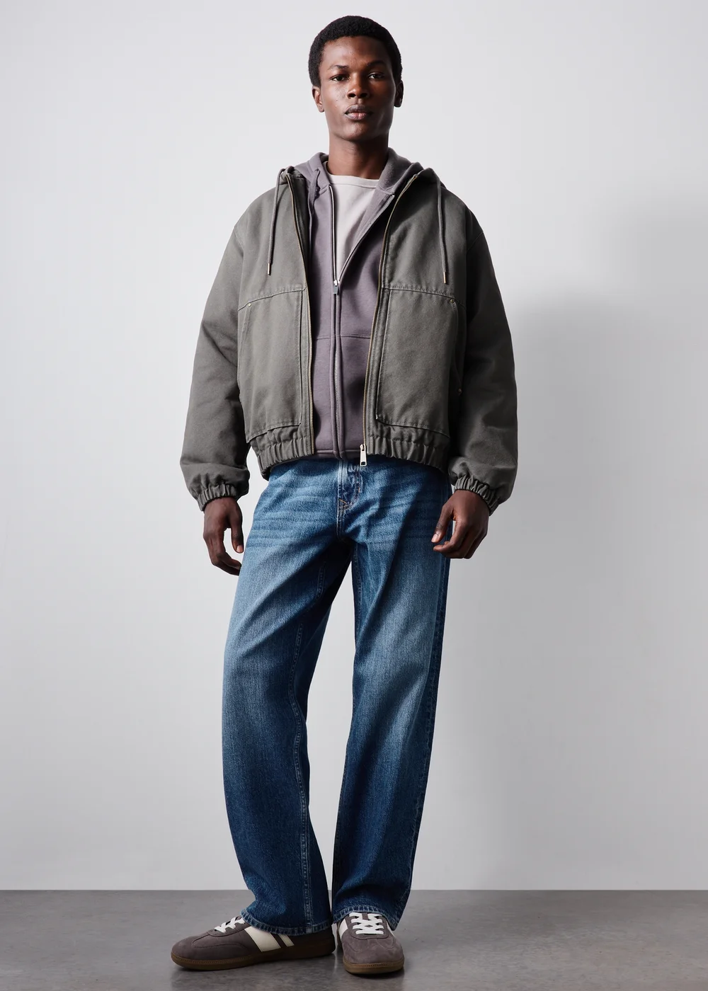 Mid Wash Blue Relaxed Jeans - 30 R Image 2
