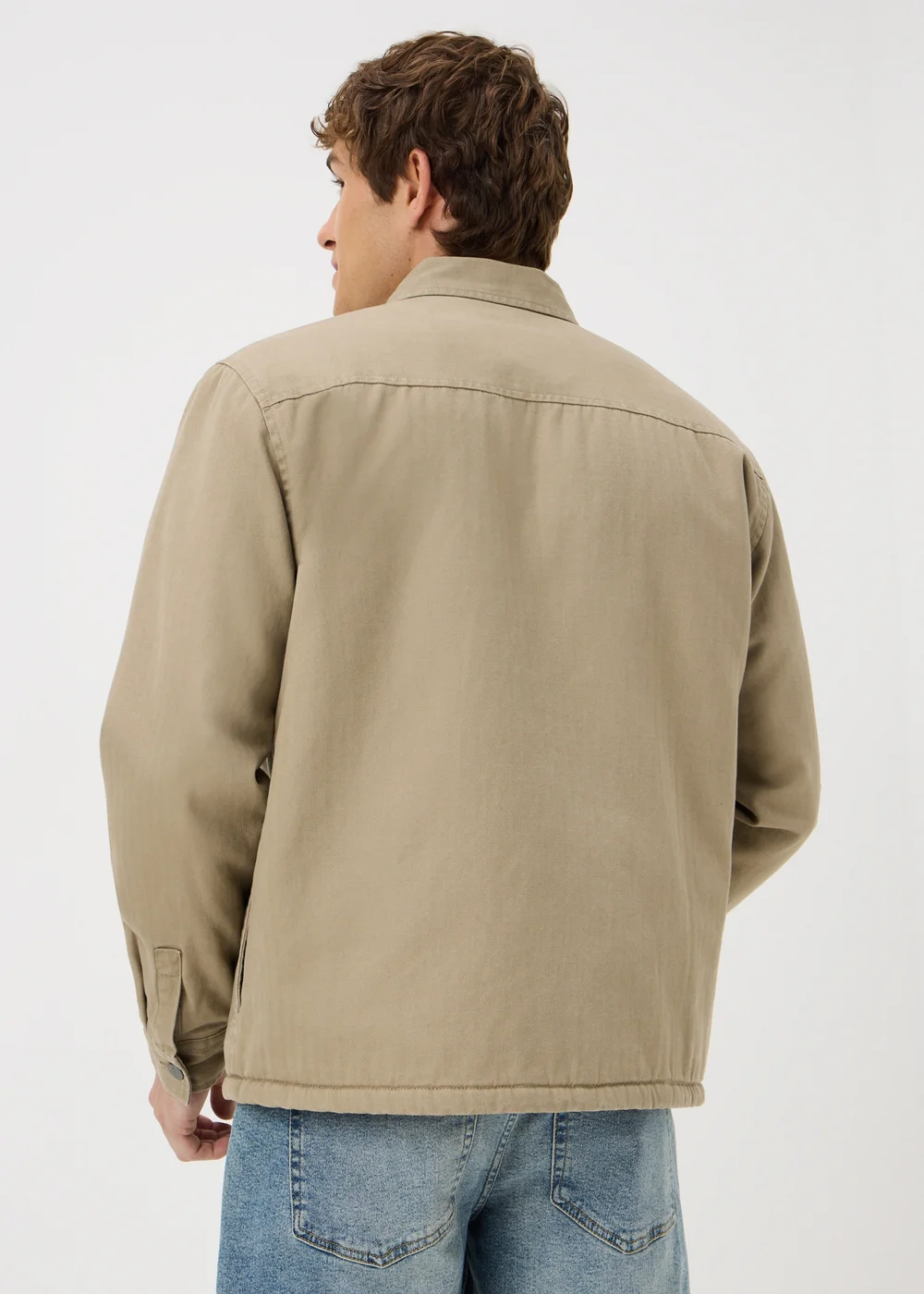 Stone Borg Herringbone Overshirt - S Image 2