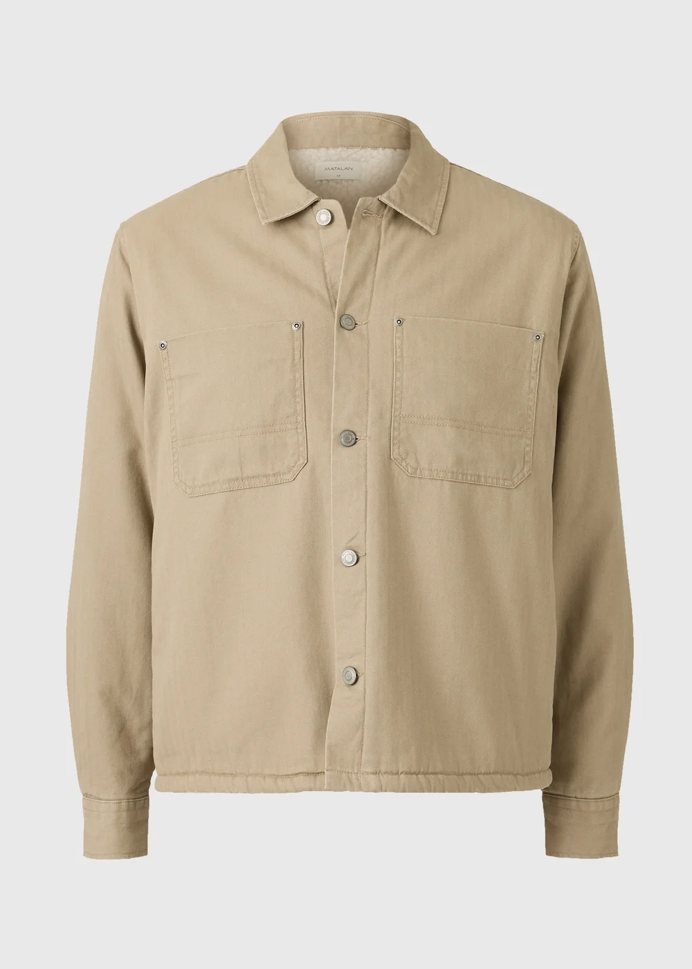 Stone Borg Herringbone Overshirt - S Image 4