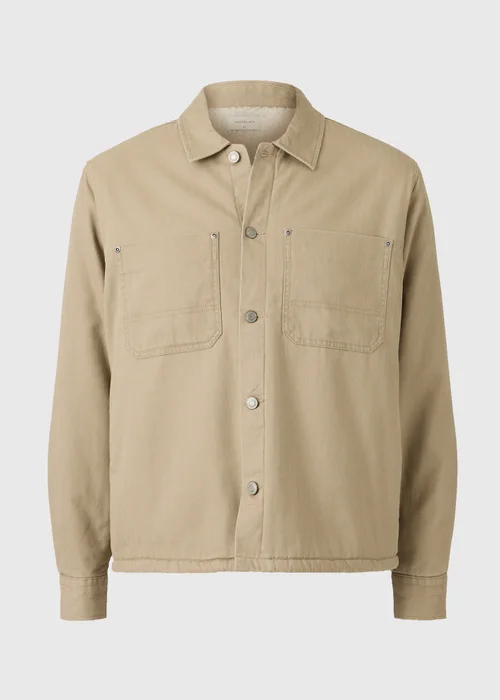 Stone Borg Herringbone Overshirt - S Image 4
