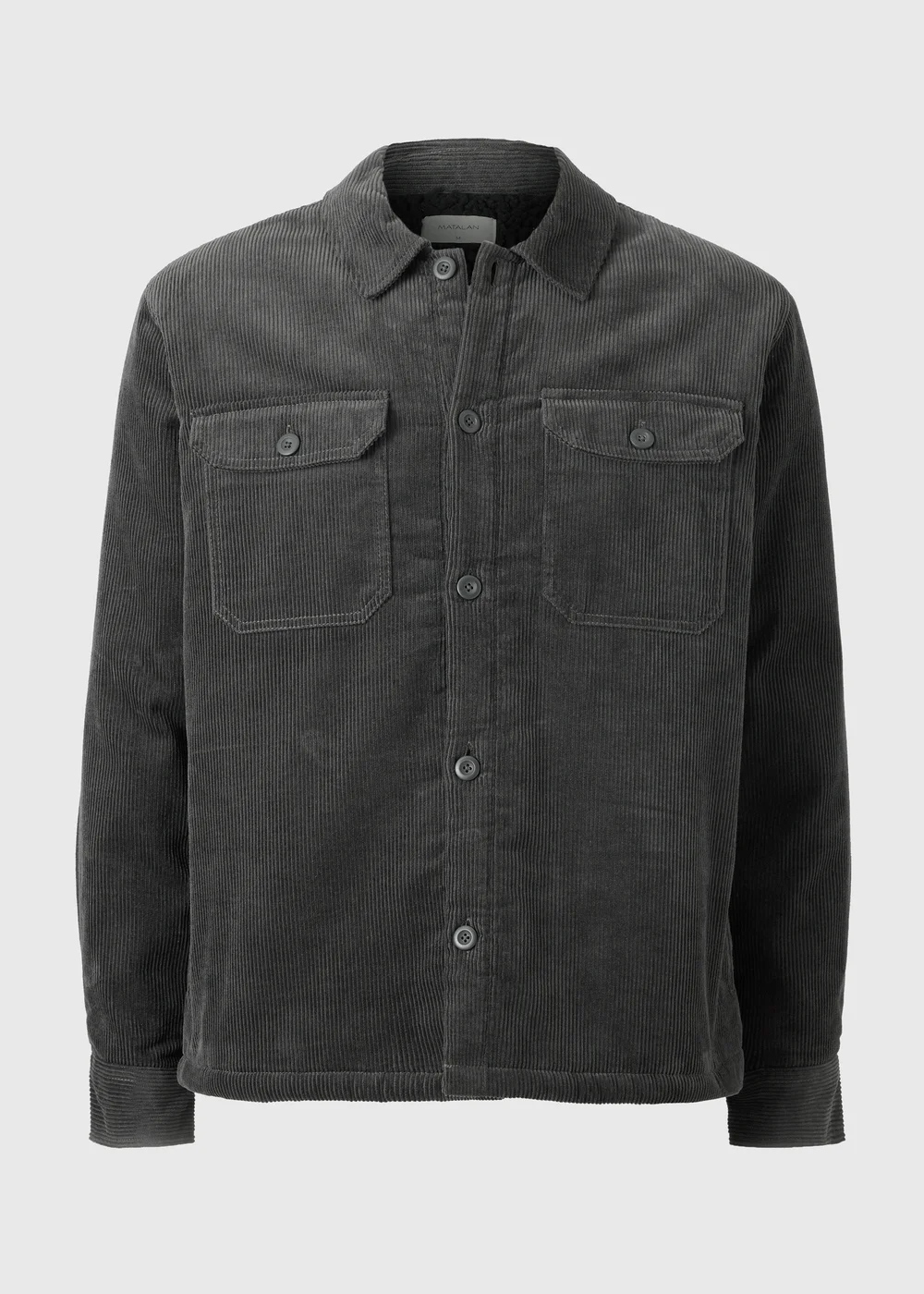 Charcoal Cord Shacket - S Image 4