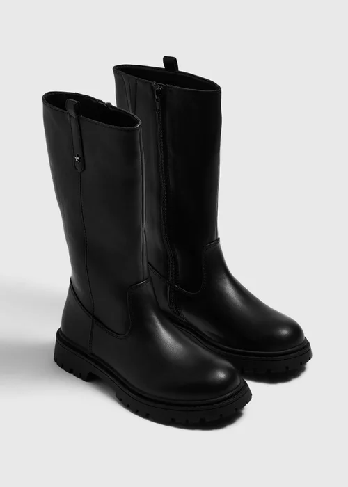 Girls Black Knee High Boots (Younger 10-Older 12) - 10 Infants Image 1