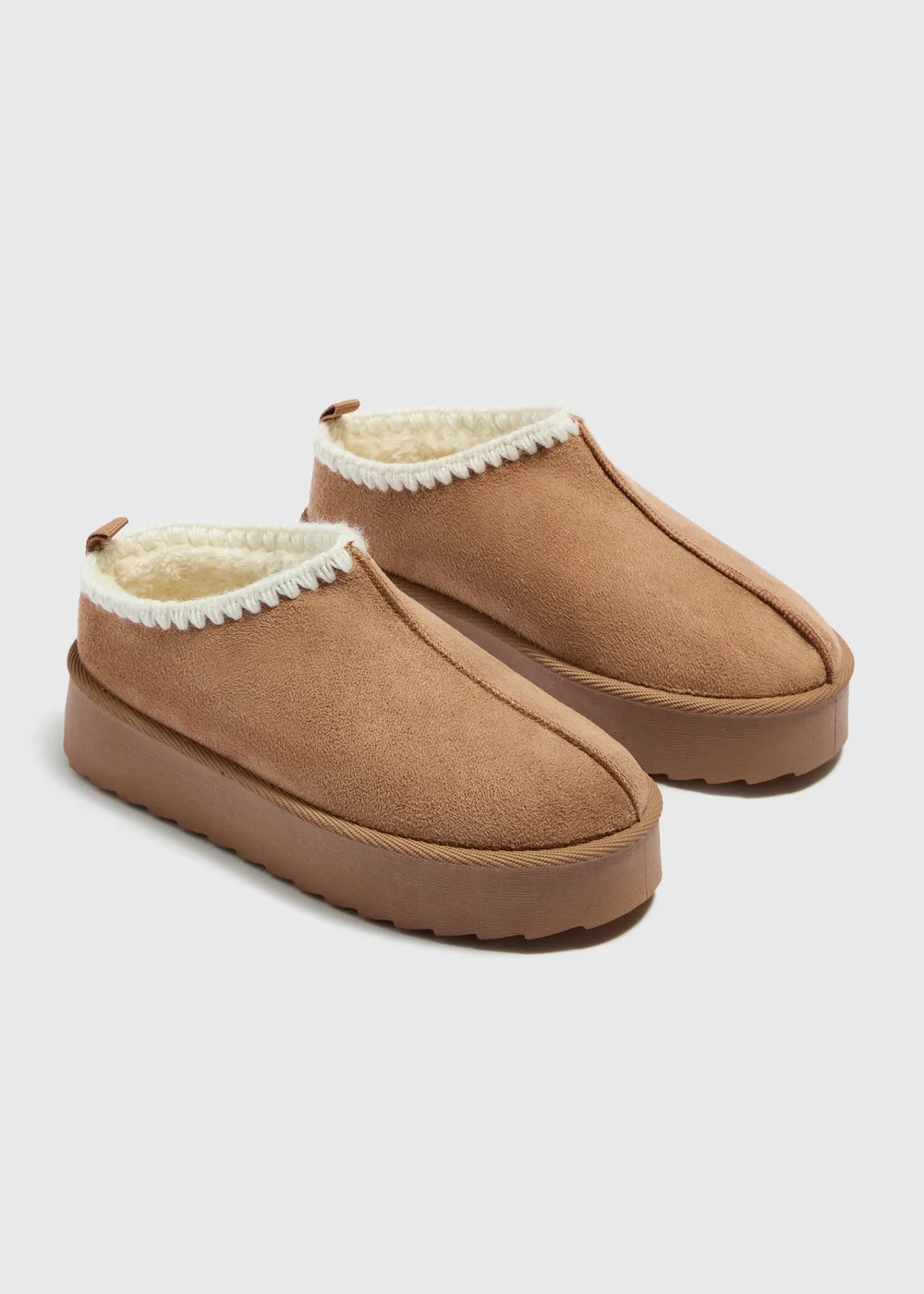 Girls Tan Mule Platform (Younger 12-Older 5) - 12 Infants Image 1