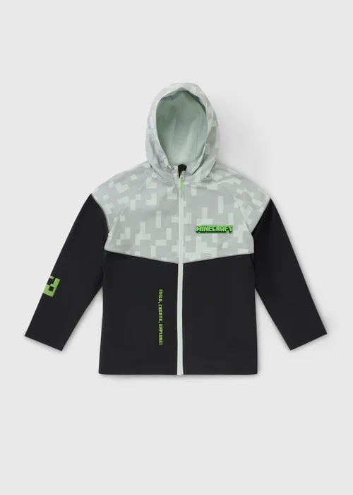 Boys Minecraft Grey Track Jacket (4-13yrs) - 4-5 Yrs Image 1