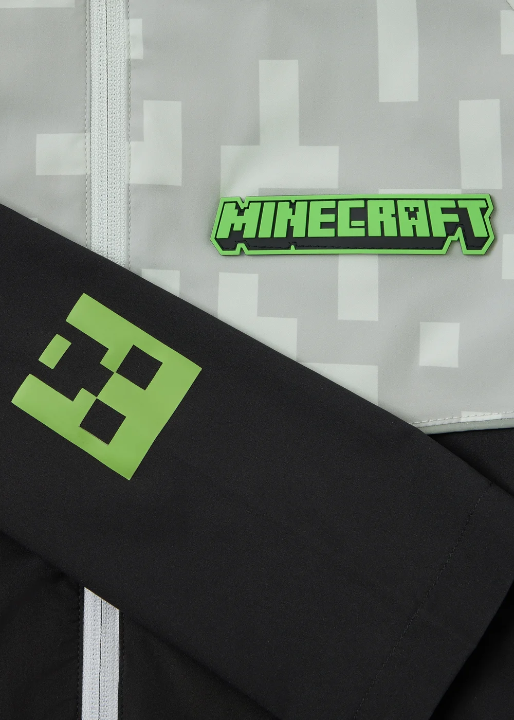 Boys Minecraft Grey Track Jacket (4-13yrs) - 4-5 Yrs Image 2
