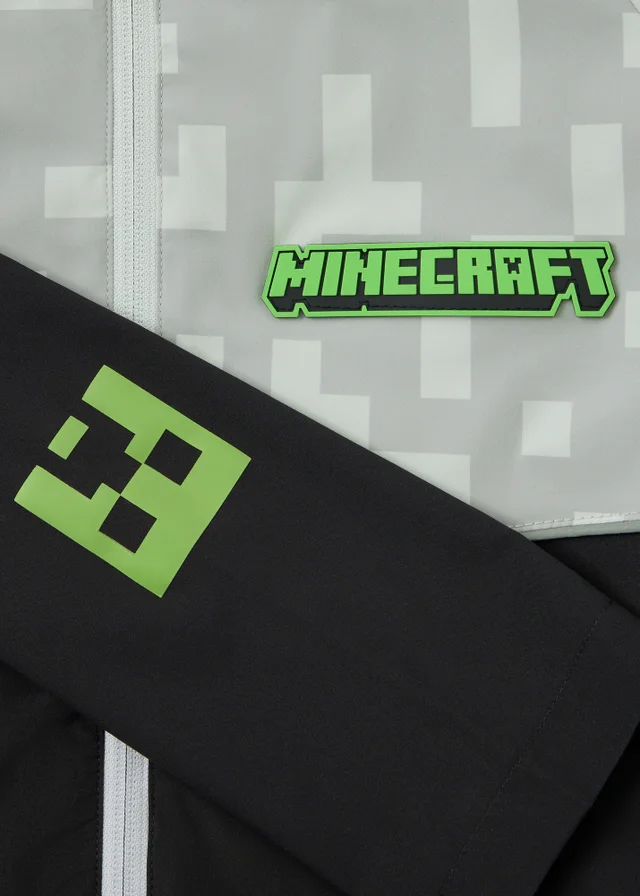 Boys Minecraft Grey Track Jacket (4-13yrs)