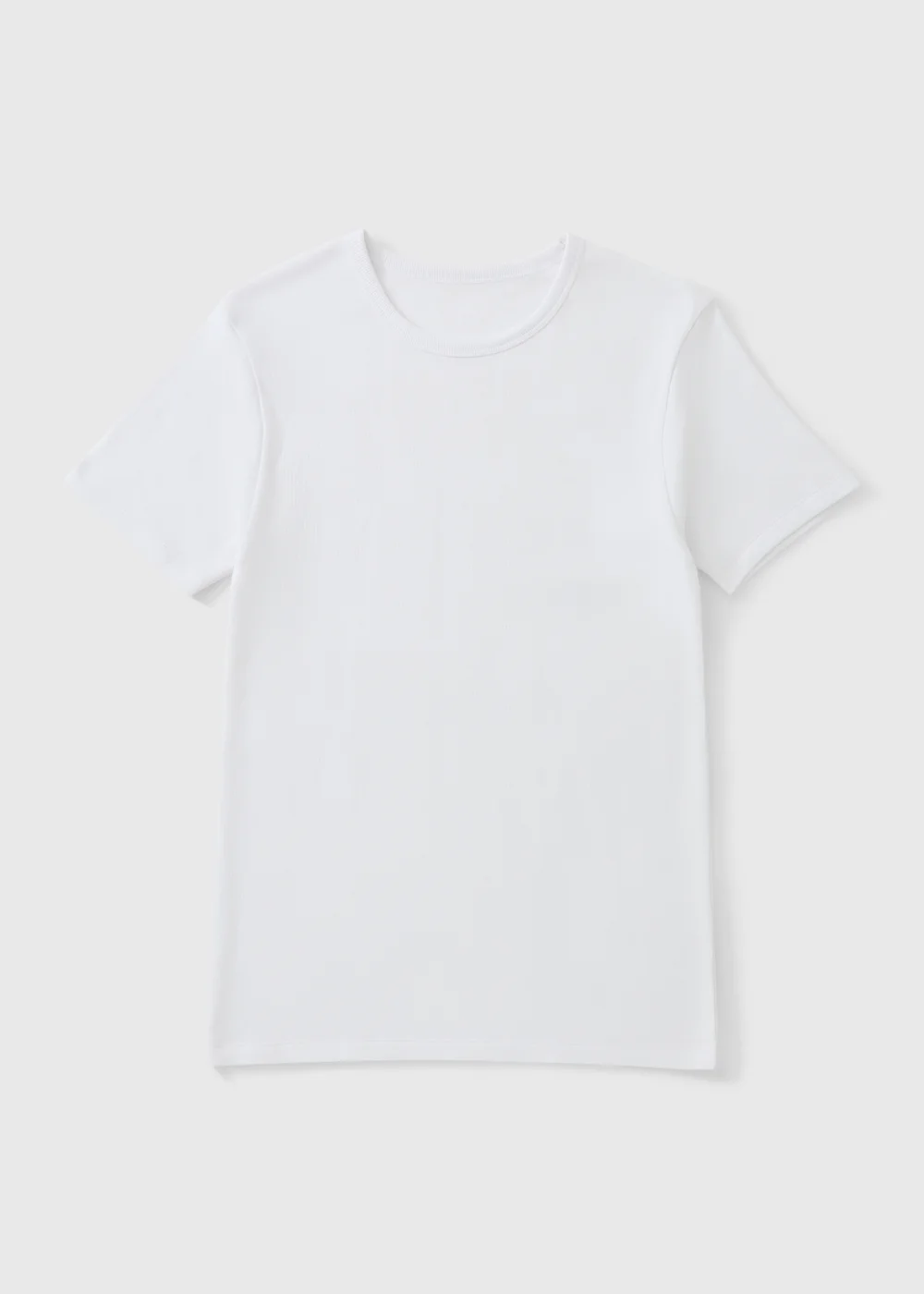 White Short Sleeve Medium Thermal T-Shirt - S Image 1