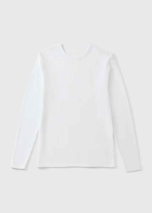 White Long Sleeve Medium Thermal