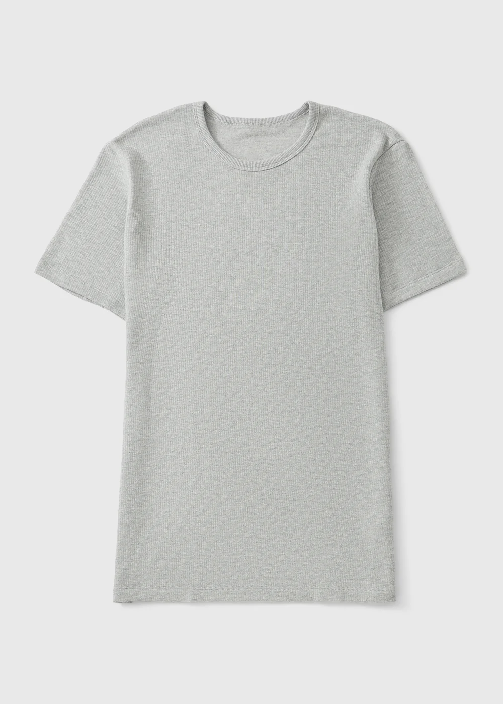 Grey Short Sleeve Medium Thermal T-Shirt - S Image 1