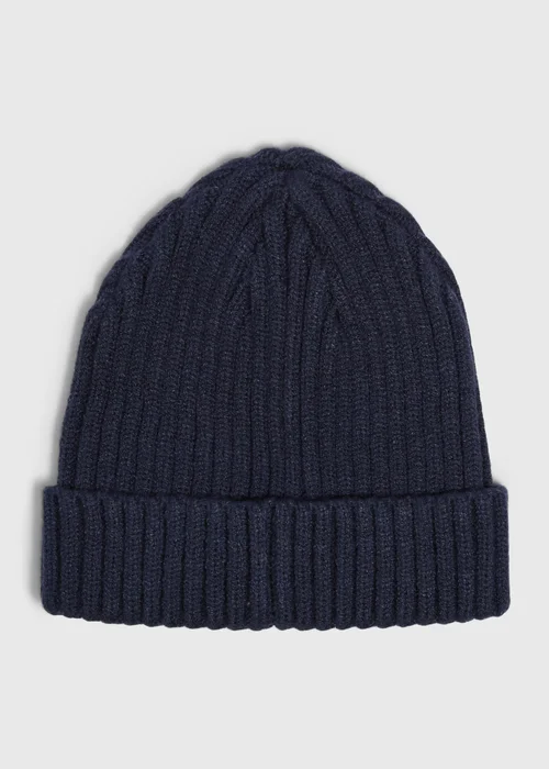 Baby Navy Beanie (0-24mths) - Up to 1 Month Image 1