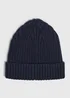 Baby Navy Beanie (0-24mths) - Up to 1 Month Image 1
