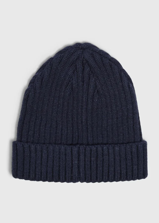 Baby Navy Beanie (0-24mths)