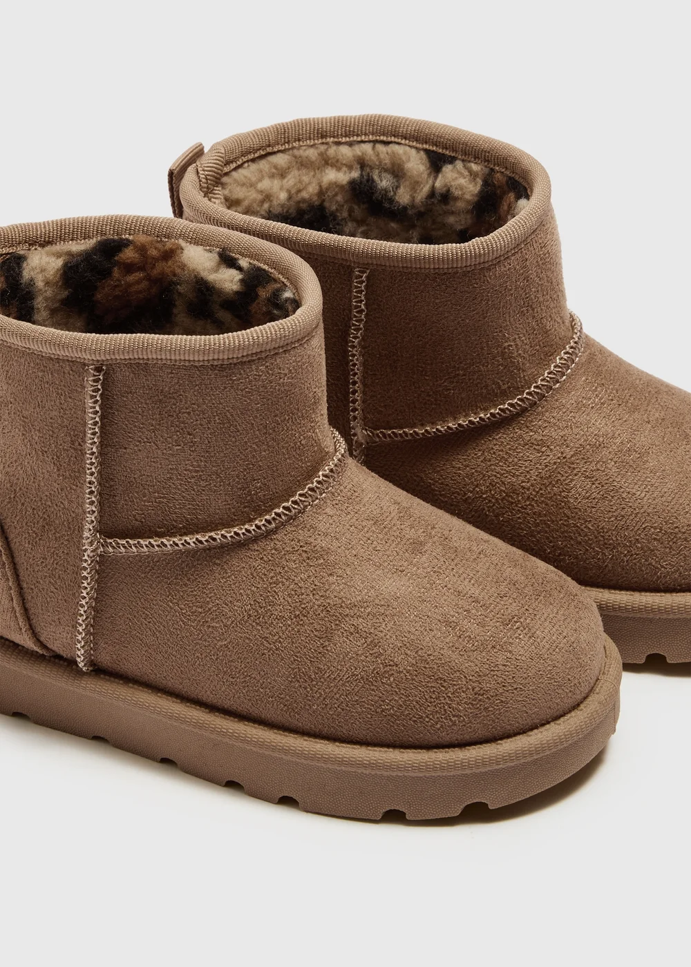 Girls Tan Snug Boots (Younger 4-9) - 5 Infants Image 2
