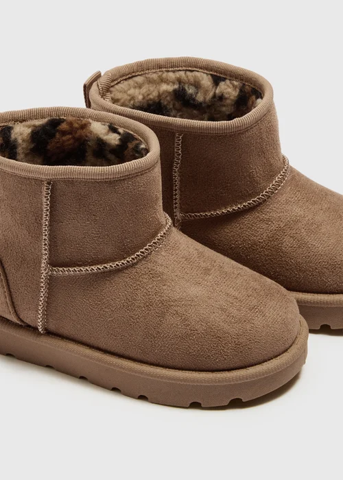 Girls Tan Snug Boots (Younger 4-9) - 5 Infants Image 2