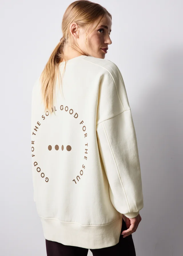Souluxe Cream Graphic Jumper