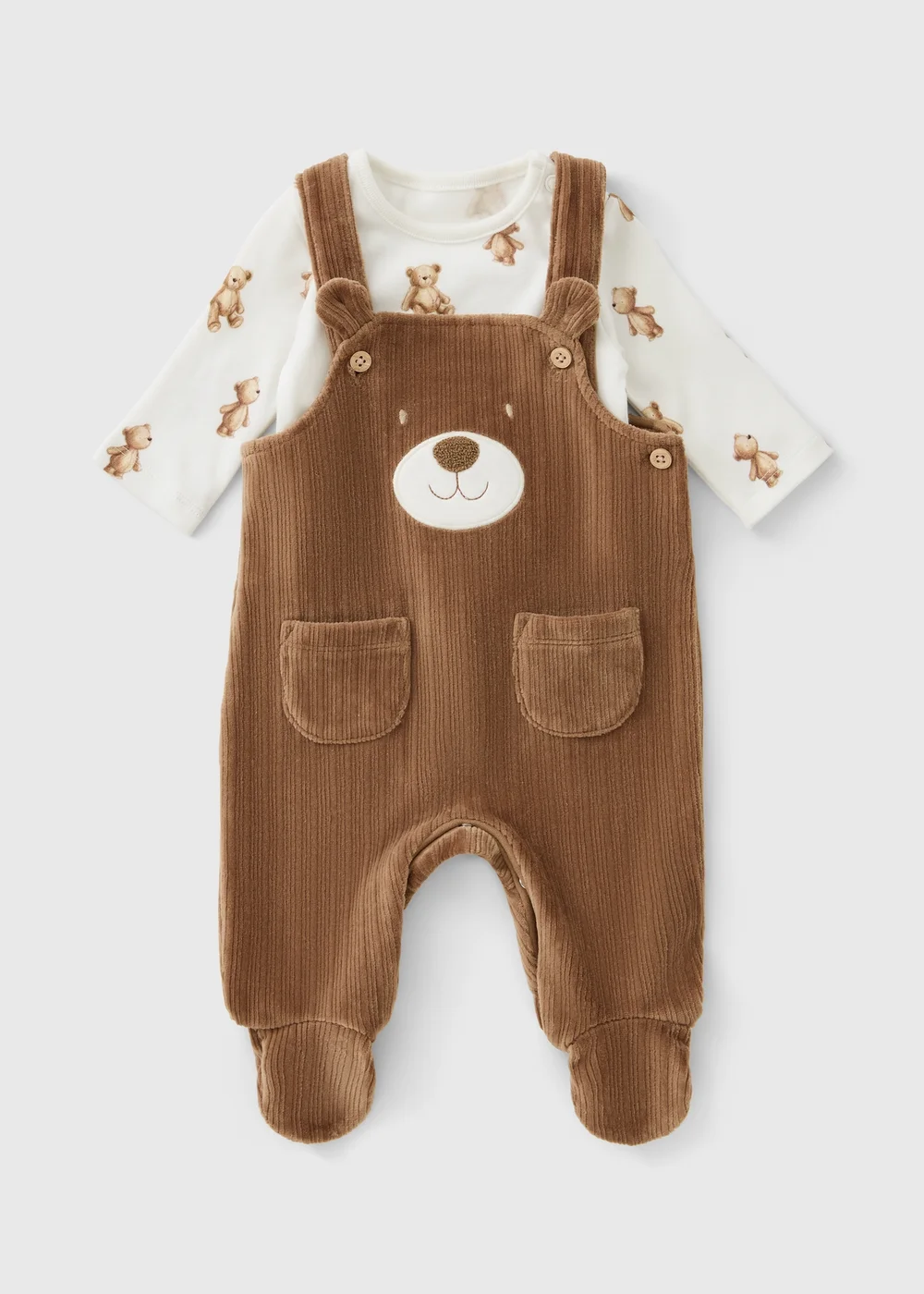Baby Patch Dungaree Set (0-18mths) - First Size Image 1